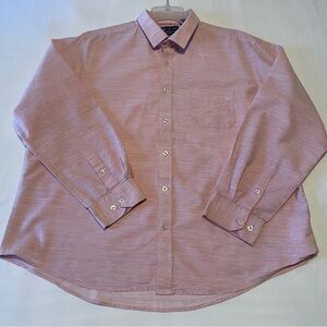 Men's Pink Charleston Threads XXL Cotton Button up shirt